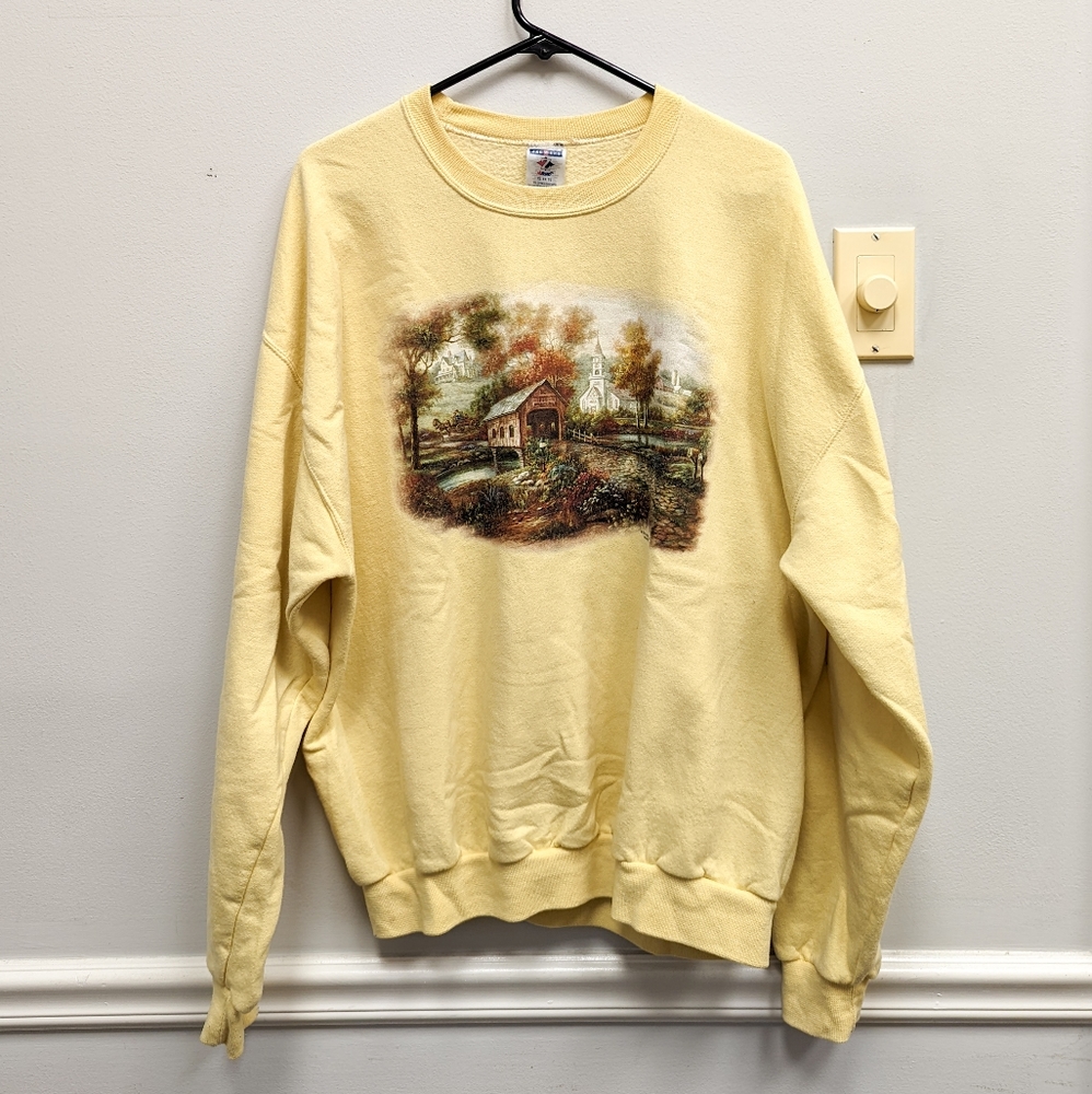 ‼️LAST CHANCE‼️ VINTAGE Pale Yellow Crewneck